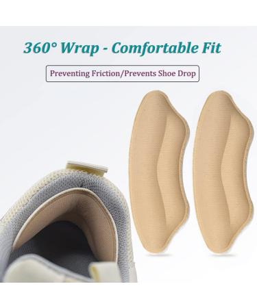 Shoe Heel Pads for Loose Fit and Slipping, Beige Inserts for Men and Women Shoes - Set of 3 - Buy Online on GoSupps.com