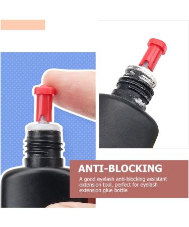 LABRIMP 100 pi ces Aiguille pour Colle Cils Bouteille Blocage pour Extensions de Cils Rouge Accessoire Pratique Durable pour Salons et Utilisation - Buy Online on GoSupps.com