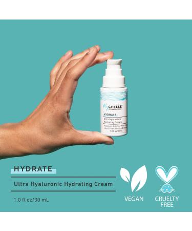 MyChelle Dermaceuticals Ultra Hyaluronic Hydrating Cream (1.0 Fl Oz) - Rich Hydration for Dry Skin with Vegan Hyaluronic Acid Help Plump Skin and Help Reduce Appearance of Fine Lines and Wrinkles Hydrating Cream 1 Fl Oz (P  - Buy Online on GoSupps.com