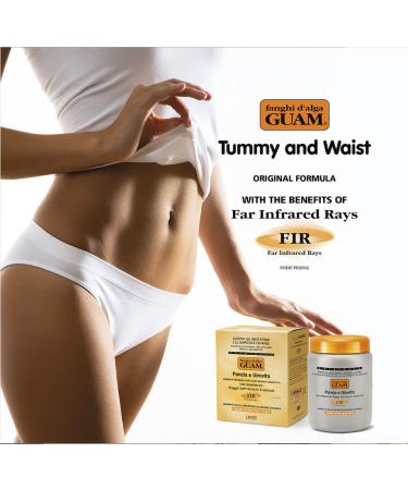 Guam Anti Cellulite Stomach Wrap with Infrared Heat - Natural Seaweed Mud Slimming Body Wrap - Cellulite Treatment - 2.2 LB Jar - Buy Online on GoSupps.com