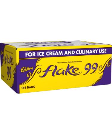 Cadbury Flake 99 Multipack Box 144 Individual Chocolate Bars for Ice Cream Baking and Catering 1.4 Kg (Packaging May Vary) Chocolate 144 Count (Pack of 1) - Buy Online on GoSupps.com