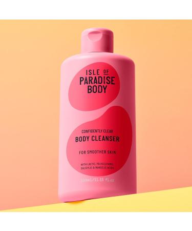 Isle of Paradise Confidently Clear Body Cleanser Acne Body Wash With Lactic Salicylic Mandelic & Polyglutamic Acids to Clear Breakouts Hydrates For Smooth Skin Vegan 11.15 fl. Oz - Buy Online on GoSupps.com