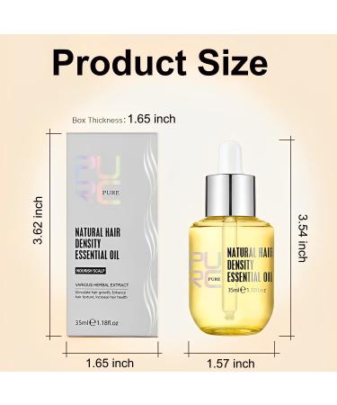 Purc Natural Hair Density Essential Oil - 1.18 Fl Oz - Reduce Dry Hair Care Treatment for Women and Men - Buy Online on GoSupps.com