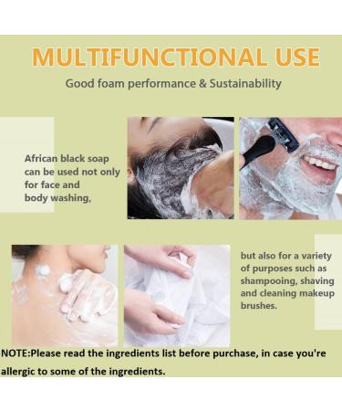 African Black Soap with Shea Butter | Moisturizing & Cleansing Skin Care for Face & Body - Natural Skincare Solution - Buy Online on GoSupps.com