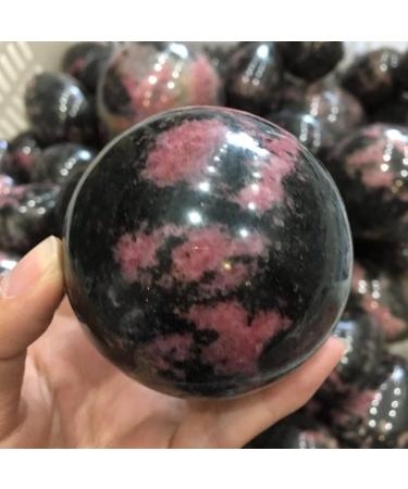 Natural Crystal Rough Home Decoration 65mm Natural Plum Tourmaline Palm Crystal Ball s - Buy Online on GoSupps.com