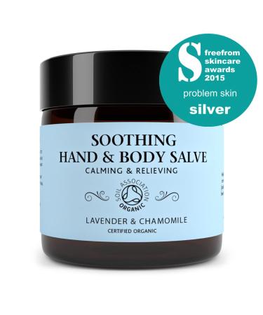 Soothing Ointment Hand Cream for Dry Cracked Hands & Eczema | Lavender & Chamomile Balm Safe for Diabetics (60g) - Buy Online on GoSupps.com