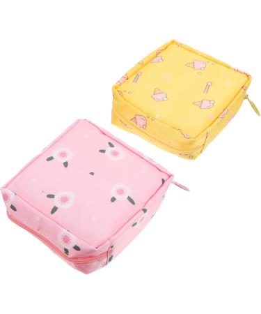 Lurrose 4-Piece Women's Storage Bags - Napkin & Sanitary Organizer Oxford Fabric 12x12cm Colorful Holders for Documents & Bandages - Buy Online on GoSupps.com