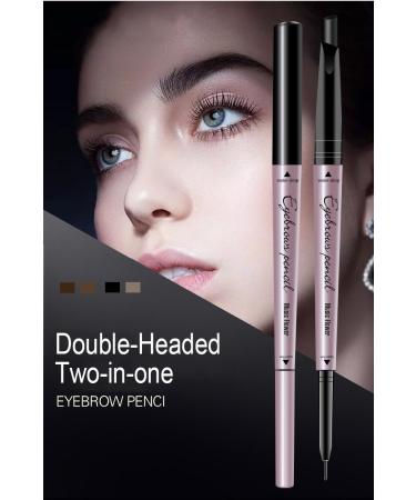 Yikimira Double Head Eyebrow Pencil - Waterproof Automatic in Coffee Brown | 2 Tips for Perfect Shaping - Buy Online on GoSupps.com
