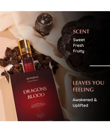Dragon s Blood Resin Essential Oil Roll-On by Aromafume | 1 x 10ml / 0.33 fl oz by Aromafume| Ideal for Spirituality & Rituals | Made with Pure Resin from Socotra | Non-Alcoholic, Non-Toxic & Vegan - Buy Online on GoSupps.com