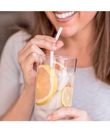 200 Count 100% Plant-Based Compostable Straws - Biodegradable Flexible Drinking Straws - Eco-Friendly Alternative to Plastic Straws - White 8.25 - Buy Online on GoSupps.com