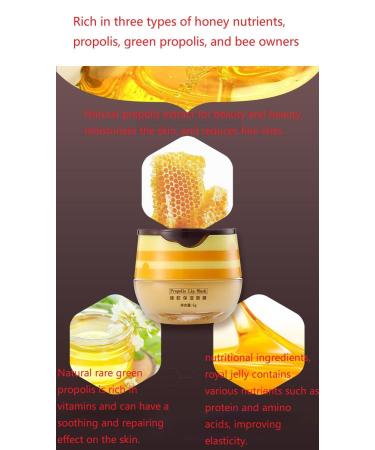 2 Pcs Bee Lip Balm Honey Pot Honey & Strawberry Lip Mask Overnight Moisturizing Scrub Exfoliator Reduces Lip Lines Prevention Dry and Cracked. (Honey & Strawberry) - Buy Online on GoSupps.com