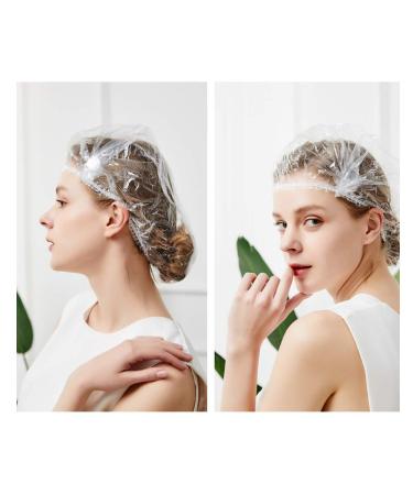 30PCS Large Clear Disposable Shower Caps for Women - Ideal for Travel, Home Use, and Hotels - Buy Online on GoSupps.com