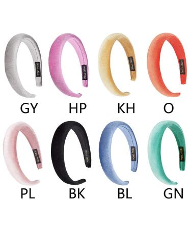 Buy ZOOMY Women Velvet Headband | Thick Sponge Padded Candy Color Hairband - Blue | International Shipping Available - Buy Online on GoSupps.com