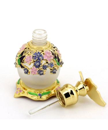 Beaupretty Vintage Perfume Bottles Empty Refillable Fragrance Bottle Butterfly Decoration Essential Oils Bottles Purple