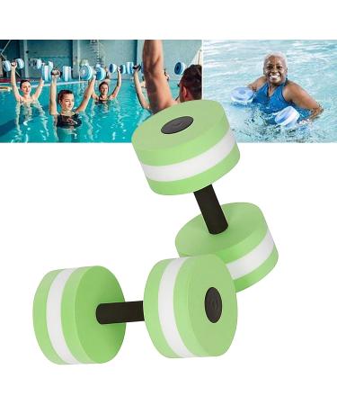 2PCS Aquatic Dumbbell Set Water Aerobics Fitness Equipment for Weight Loss - Green - Buy Online on GoSupps.com