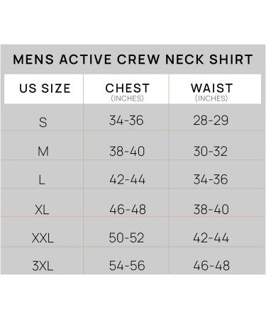 5 Pack Men's X-Large Dry-Fit Moisture Wicking Crew T-Shirt Set - Active Athletic Performance - Buy Online on GoSupps.com