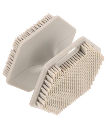 Beatifufu Face Brush Silicone Face Scrubber Face Washer Brush Facial Brush Silicone Facial Cleansing Brush Face Cleansing Brush Scrubber Cleaning Brush Face Exfoliator Silica Gel Double Head 6.50X6.50X4.00CM Grey