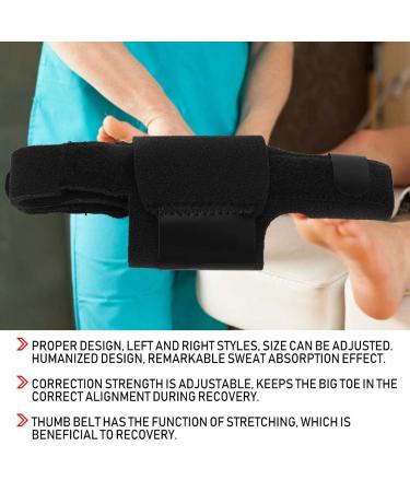 ANGGREK Sun Protection Jacket Long Toe Corrector | Foot Correction Straightener System for Big Toe | Black Right Foot Brace for Toe Alignment - Buy Online on GoSupps.com