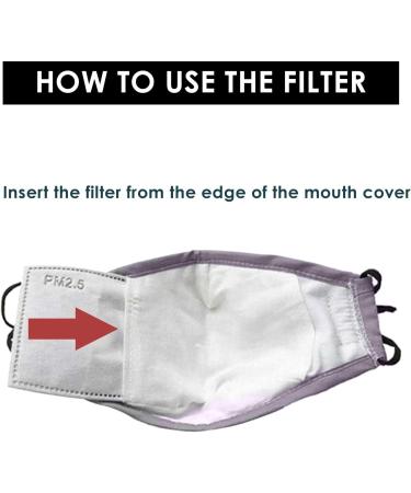 2pcs Activated Carbon Filter 5 Layers Anti Haze Dust Filters for Cotton Cover of Mouth Face Insert Replaceable Filters PM2.5 Filter Paper Protective for Outdoors - Buy Online on GoSupps.com
