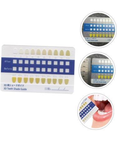 Ultechnovo Tooth Color Card Set - 6 Pieces x 20 | Accurate Tooth Shade Guide for Bleaching & Oral Care - Buy Online on GoSupps.com