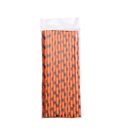 Halloween Paper Straws | 25Pcs Halloween Party Paper Straws Party Straws Drinking Straws Milk Tea Straws Juice Straws for Halloween Party Favors Bondoo