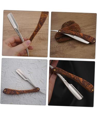 Minkissy 5-in-1 Folding Razor Knife Set - Stainless Steel Hairdresser Blade for Men - Perfect for Daily Use & Professional Grooming - Buy Online on GoSupps.com