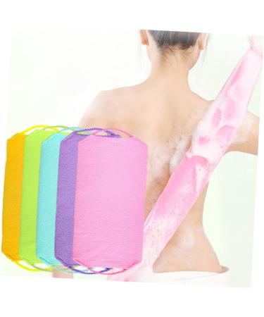 Healeved Pull Back Strip Body Wash Scrubber - Exfoliating Bath Sponge for Shower, Loofah, and Towel - Buy Online on GoSupps.com