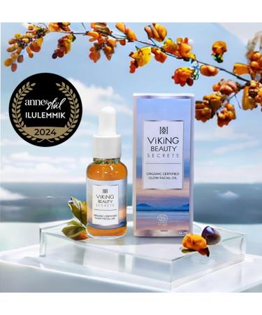 Organic Glow Facial Oil | Hydrating Face Oil with 11 Organic Oils & Nordic Berries | Unisex Face Oil - 0.5 fl oz - Buy Online on GoSupps.com