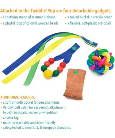TWIDDLE Tactile Sensory Toy for Alzheimer's & Dementia Patients - Calming Fidget Aid for Adults (Pup) - Buy Online on GoSupps.com