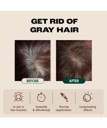 EPAIS Natural Dark Brown Hair Color Touch Up Pen | Semi-Permanent Gray Hair Coverage & Root Cover Up - Buy Online on GoSupps.com