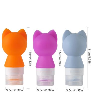 Buy LlGleu 3-Piece Silicone Travel Bottles - 70ml Leak-Proof Refillable Set for Shampoo Conditioner & Toiletries - Portable Travel Containers - Buy Online on GoSupps.com