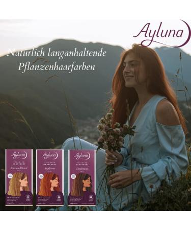 Ayluna Vegan Hair Color 25 Saharblond | Ammonia-Free Long-Lasting Gray Coverage with Henna Krapp & Chamomile - 100g Pack - Buy Online on GoSupps.com