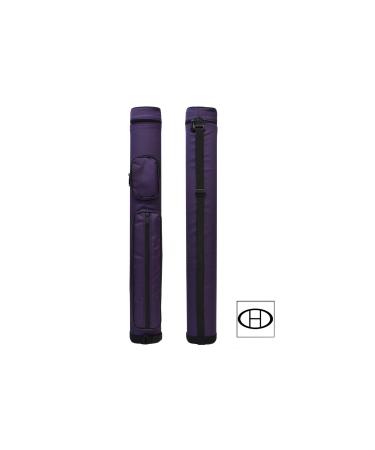 2x2 Hard Oval Pool Cue Billiard Stick Carrying Case (Several Colors Available) Purple(New)