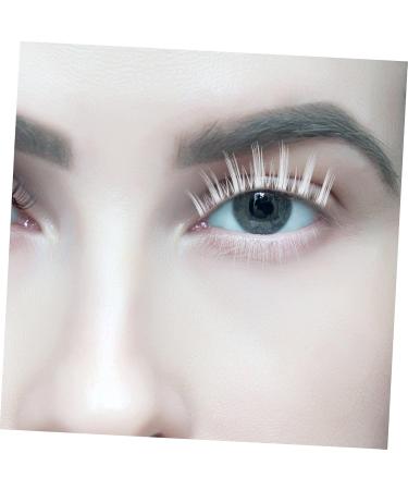 DOITOOL 2 Pairs White False Eyelashes 3d Makeup Tools Chemical Fiber Artificial - Buy Online on GoSupps.com