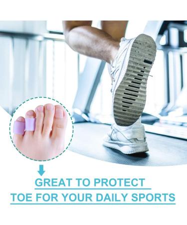Povihome Toe Protectors - Silicone Gel Corn Sleeves for Runners - Purple Pinky Toe Pain Relief - 5 Pairs (2 Thick + 3 Thin) - Buy Online on GoSupps.com