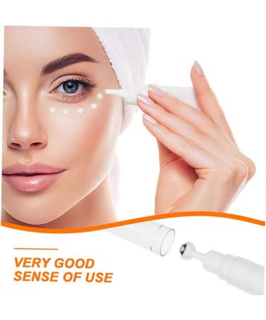PLAFOPE Cosmetic Bottle Under Eye Cream Empty Cream Bottle Refillable Eye Serum Bottle Refillable Cream Bottle Eye Cream Applicator Essential Oil Dispenser Roller Ball Bottle White - Buy Online on GoSupps.com