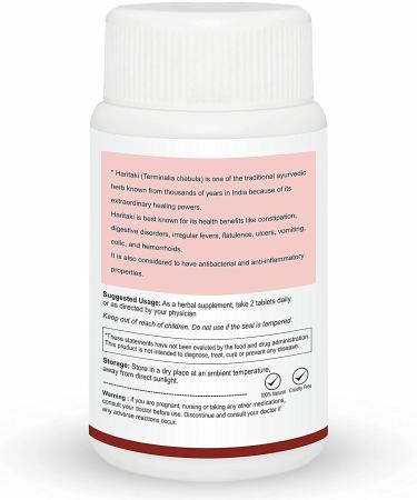 Verem Haritaki 500mg Tablets for Indigestion Relief - 60 Count - Buy Online on GoSupps.com