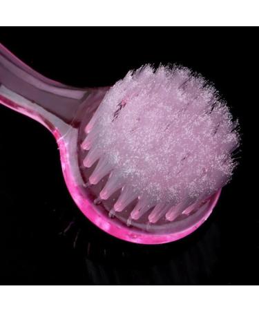 Manual Facial Cleansing Brushes Facial Brush Manual Face Cleansing Brush Superfine Synthetic Hair Brush Handheld Silicon Brush Pink - Buy Online on GoSupps.com