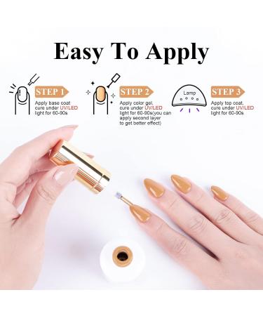 Imiti Gel Nail Polish - 15ml Camel Brown Nude | Soak Off LED UV Gel for DIY Nail Art & Salon Use - Perfect for Women & Girls - Buy Online on GoSupps.com
