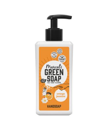 Marcel's Green Soap - Hand Soap Orange & Jasmine - Handwash Dispenser - 100% Eco friendly - 100% Vegan - 97% Biodegradable - 250 ML Orange & Jasmine 250 ml (Pack of 1)