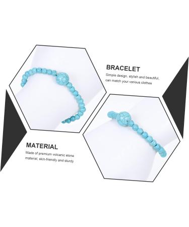 Healvian Anti Nausea Wristband 4pcs - Motion Sickness Relief Bracelet Set - Turquoise Beads - Travel & Sports Nausea Relief - Buy Online on GoSupps.com