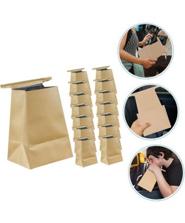 Sickness Vomit Bags 15pcs - Kraft Paper Light Brown - Travel Motion Sickness Relief - Buy Online on GoSupps.com