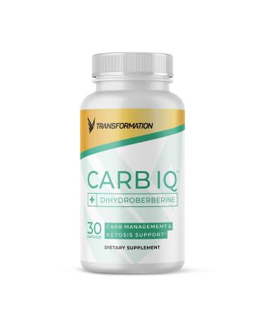 Transformation Carb IQ  Carbohydrate Metabolism Support Nutrient Partitioning with GlucoVantage Chromax Chromium Picolinate and Cinnamon Bark Extract  30 Servings