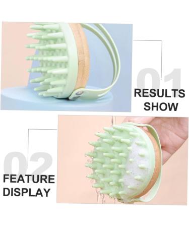 Premium Shampoo Brush & Scalp Massager - 8.4x8x7.4cm Green | Perfect for Body & Hair Care | International Shipping Available - Buy Online on GoSupps.com