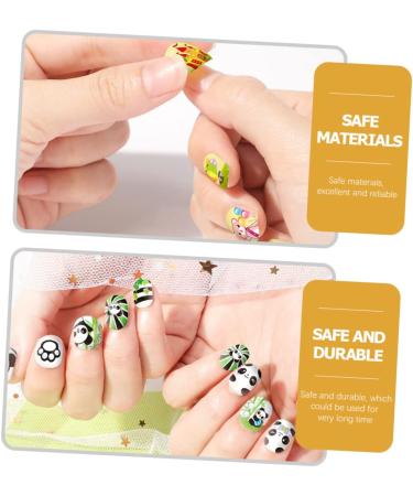 Ipetboom 1 Set Children's Nail Art Toys Nail Decorations Kid Fake Nails Toddler Suit Makeup Toys Nail Manicure Kit Glitter Outfit Kids Fake Nail Kit Nail Set 3d Girl Plastic - Buy Online on GoSupps.com
