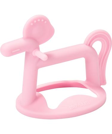 MOYUUM Pony Teether - 100% Silicone  Wearable Type  Baby Chew Toy  Pack of 1 (Pink)