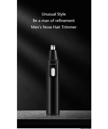 Nose Hair Trimmer - Rechargeable Ear & Nose Trimmer | 2024 Professional Painless Hair Trimmer for Men & Women | Powerful Motor & Double Edged Blades - Black - Buy Online on GoSupps.com
