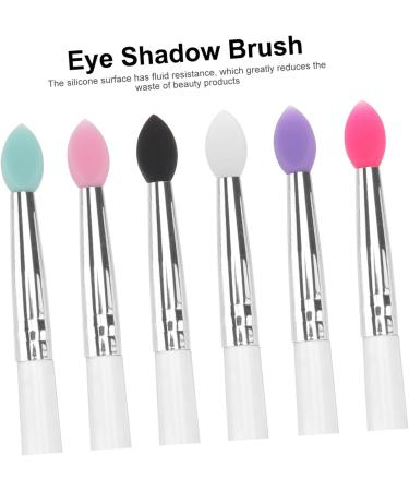 NOLITOY 6pcs Eye Shadow Brush Eyeshadow Makeup Brush Dual Sided Makeup Tools Smudger Foam Brush Make up - Buy Online on GoSupps.com