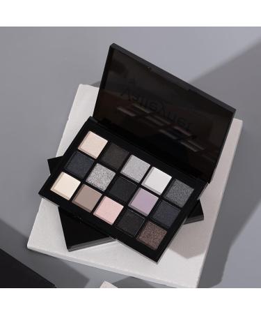 Smokey Black Eyeshadow Palette - 15 Matte & Pigmented Shades for Long-Lasting Eye Makeup | Perfect for Older Women - Buy Online on GoSupps.com