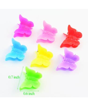 100 Packs Assorted Color Butterfly Hair Clips - Mini Hair Accessories for Girls & Women - Buy Online on GoSupps.com